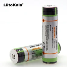 2 sztuk/partia Liitokala nowy chroniony oryginalny 18650 akumulator NCR18650B 3400mAh z PCB 3.7V