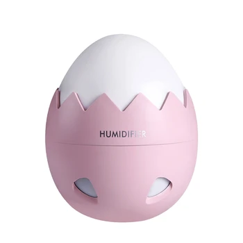 

New Egg Shape Ultrasonic Essential Air Humidifier Aroma Diffuser Aromatherapy Mist Maker Air Freshener With Fan And Led Light