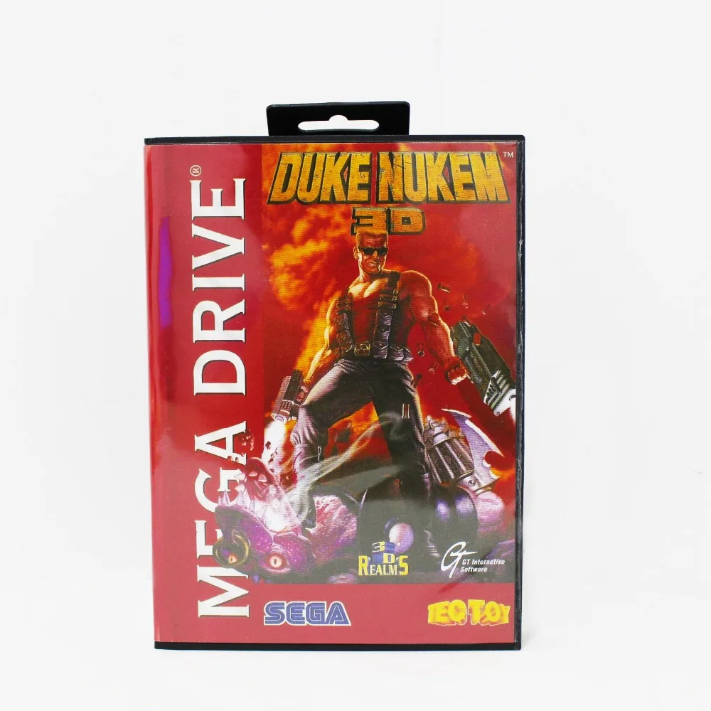 

Duke Nukem 3D 16 bit MD card with Retail box for Sega MegaDrive Video Game console system