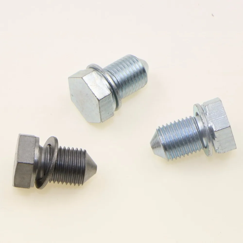 3Pcs Car Drain Oil Screw Plug For VW Touareg Tiguan Passat Beetle