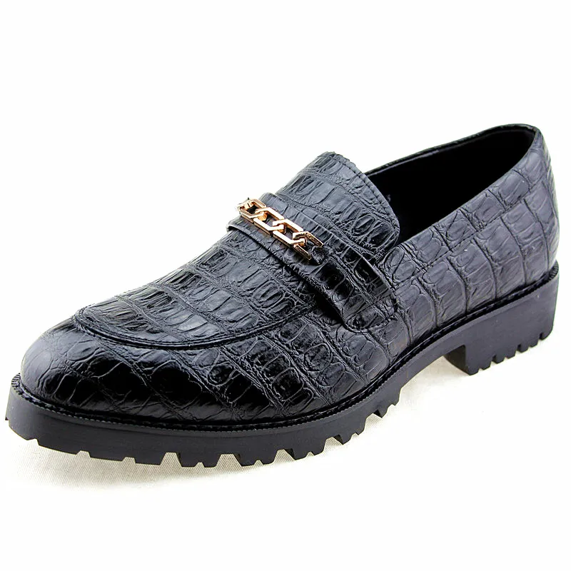 Moda De Marca model Casual Sapatos Crocodile Condução Homens Dos Couro model 1 Grain model Flats Model 3 Genuine Festa 4 2 Mocassins Homem qtTw5