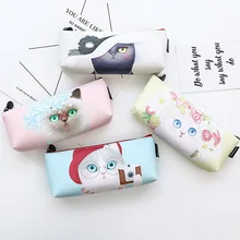 Модные Cat ПУ Карандаш сумка Канцелярские хранения Организатор сумка Школа канцелярских товаров Эсколар papelaria