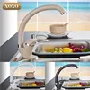 XOXO-grifo de cocina de cobre multicolor de estilo moderno para el hogar, grifo de agua fría y caliente, mango único, color negro, blanco, caqui, 3309BE ► Foto 1/6