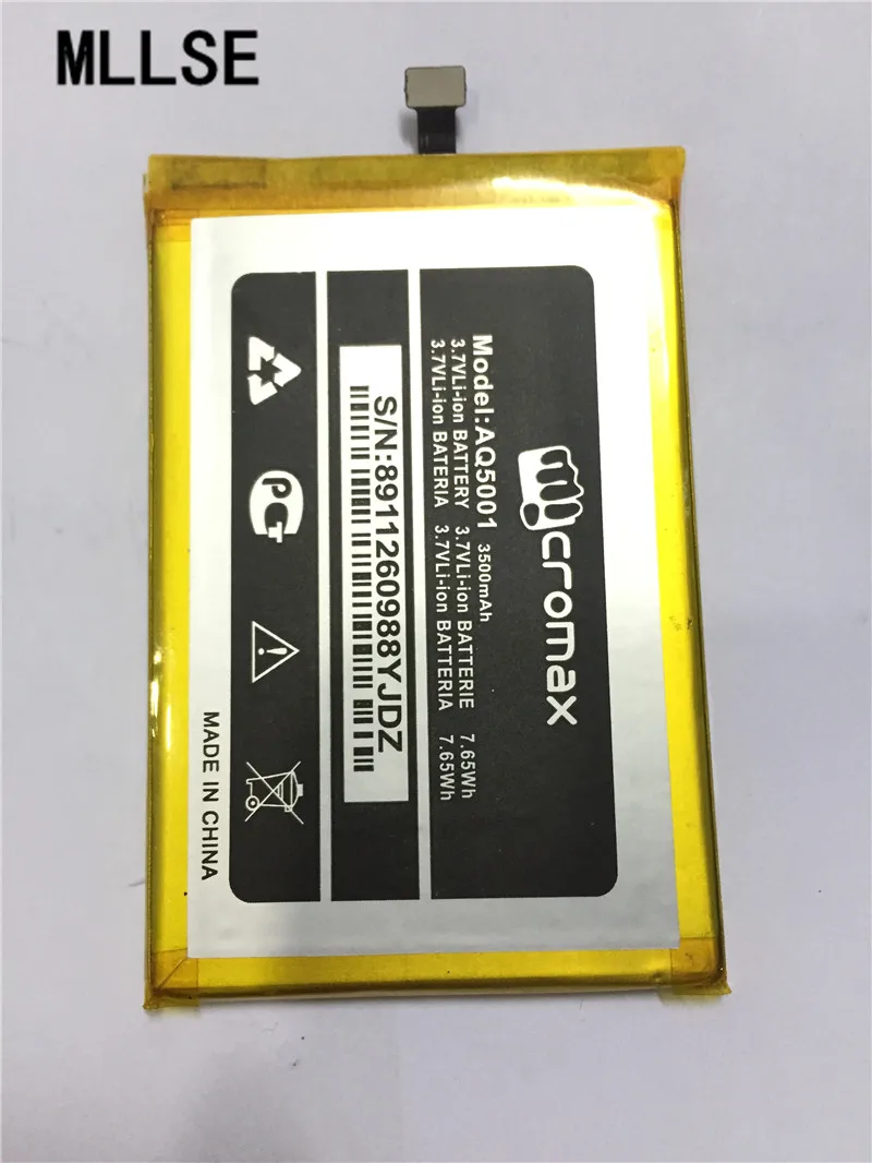 

MLLSE 3500mAh AQ5001 battery for micromax AQ5001 zaw1055qaa Baterij Batterie Mobile Phone Batteries