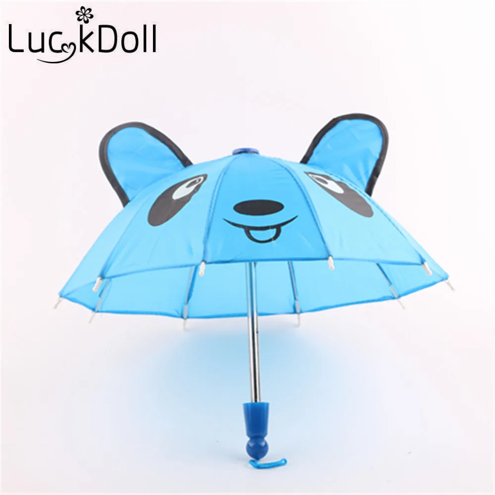 Милые Красочные Зонты LUCKDOLL подходят для 18 дюймовых фотоигрушек девочек
