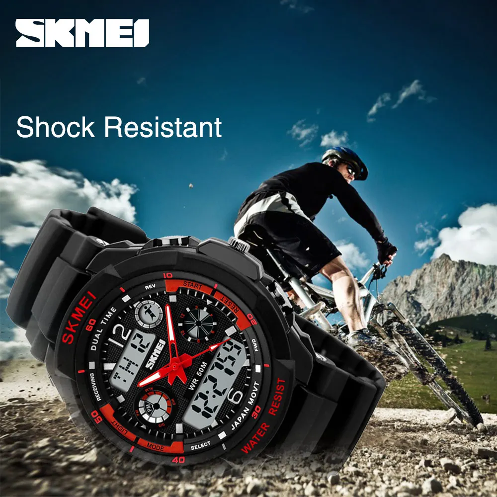 SKMEI Adult Kids Suit Watch Anti-Shock Waterproof Outdoor Sport Children Watch Men Fashion Digital Wristwatch Relogio Masculino