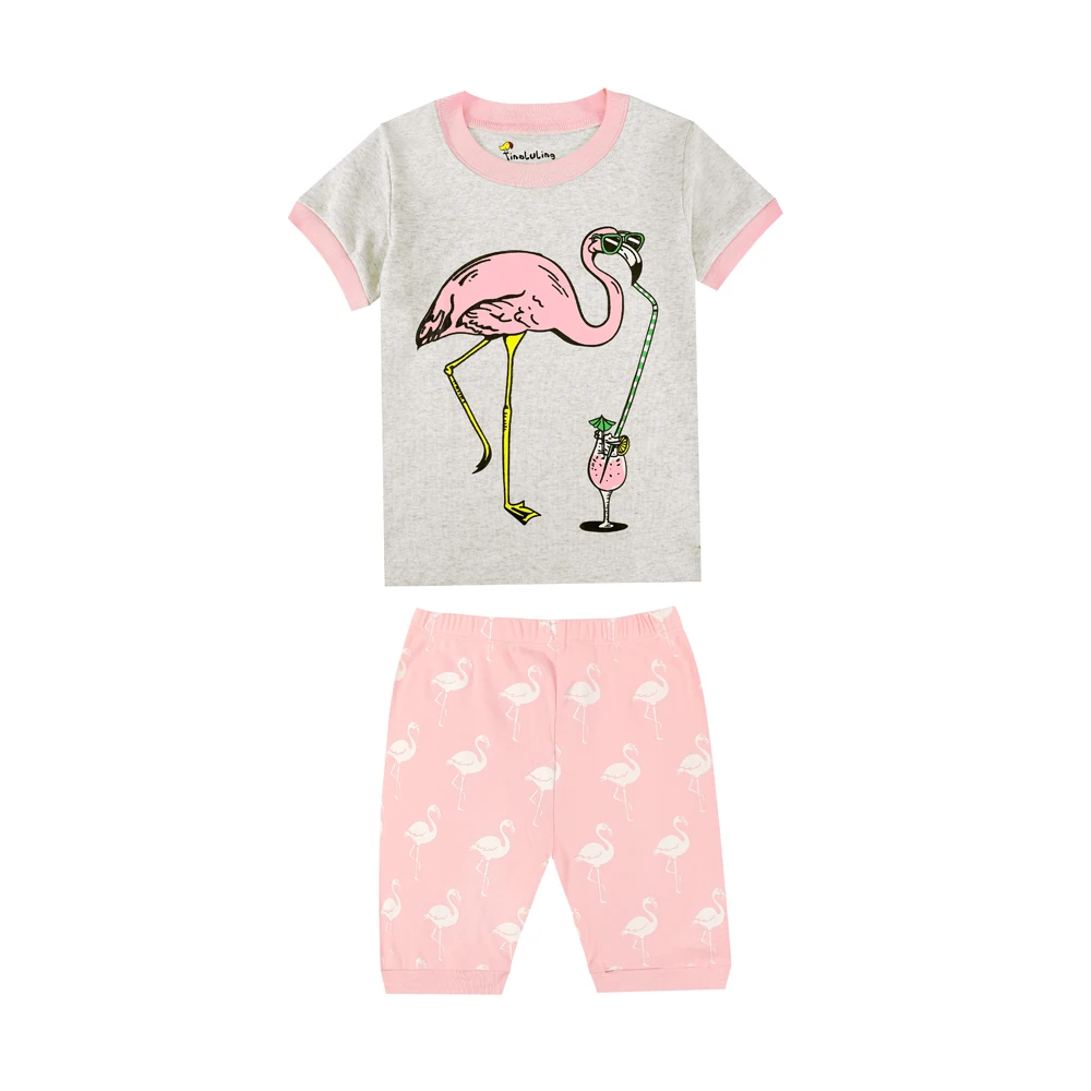 Suit 6-24 Months Toddler Flamingo Spirit Animal Short Sleeve Climbing Clothes Pajamas Sleepwear Suit 6-24 Months Toddler Flamingo Spirit Animal Short Sleeve Climbing Clothes Pajamas Sleepwear