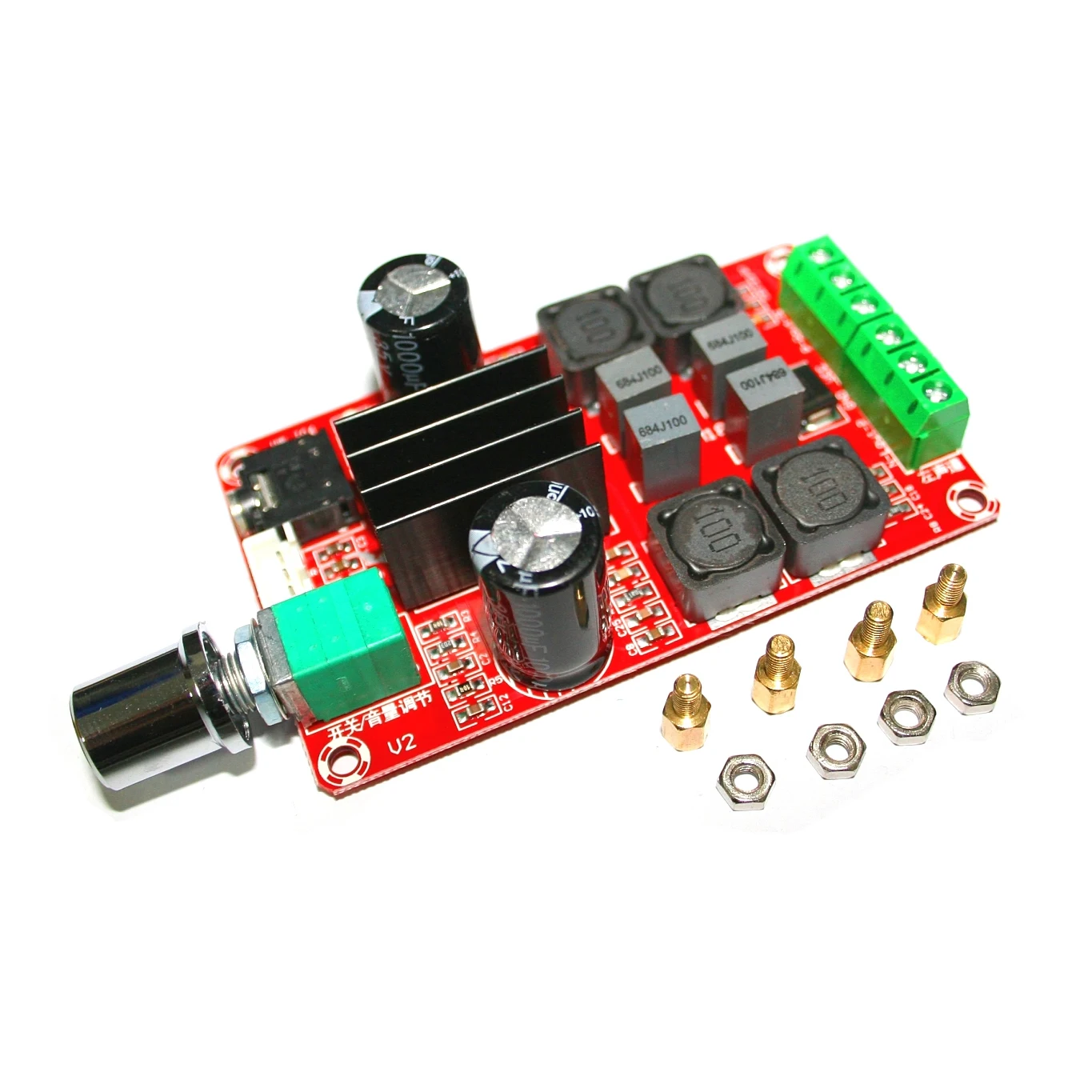 

XH-M189 DC24V Dual Channel Stereo Power Amplifier Board TPA3116 2*50W High End Digital Power Amplifier Board D2
