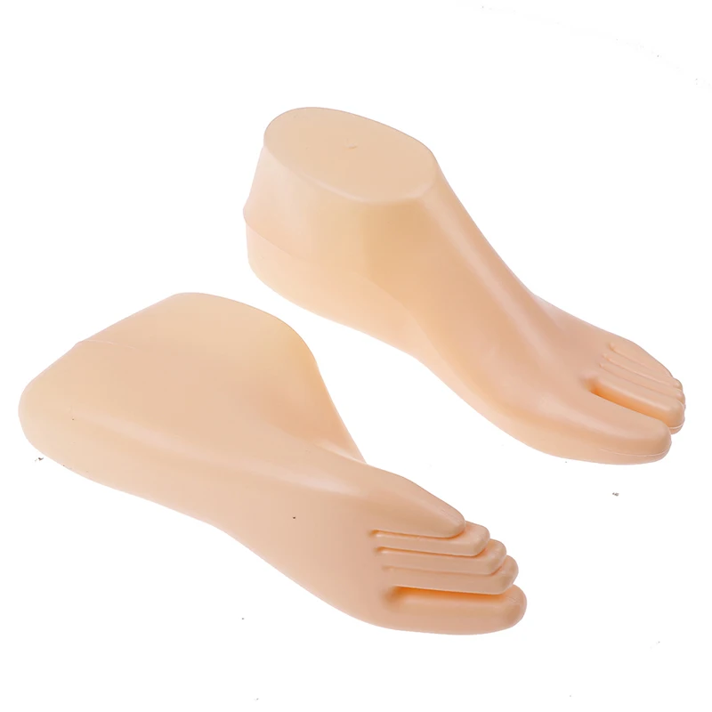 

Nude/Clear/White 1 Pair Female Feet Mannequin Model For Foot Thong Style Sandal Shoe Sock Display