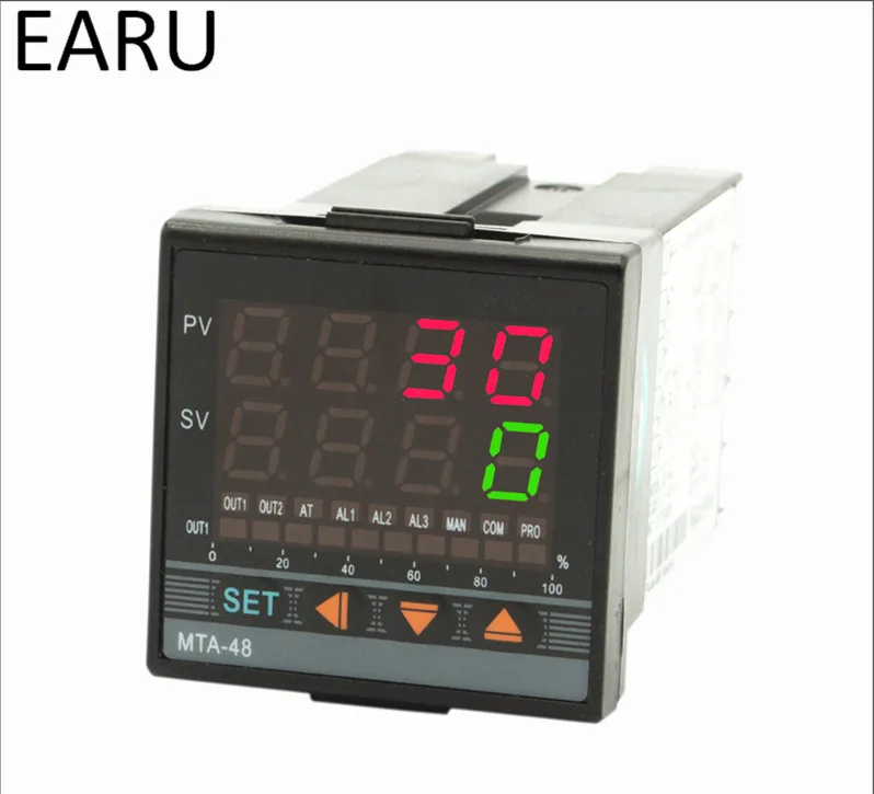 Digital Temperature Controller Control 48*48mm AC85-265V Power Thermocouple Universial K J PT100 Input SSR Relay 4-20mA Output