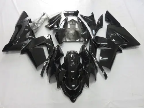 

ABS US Plastic injection Fast Shipping Fairing Bodywork Gloss Black Pre-drilled Fit KAWASAKI Ninja ZX-10R ZX10R 04-05 2004 2005