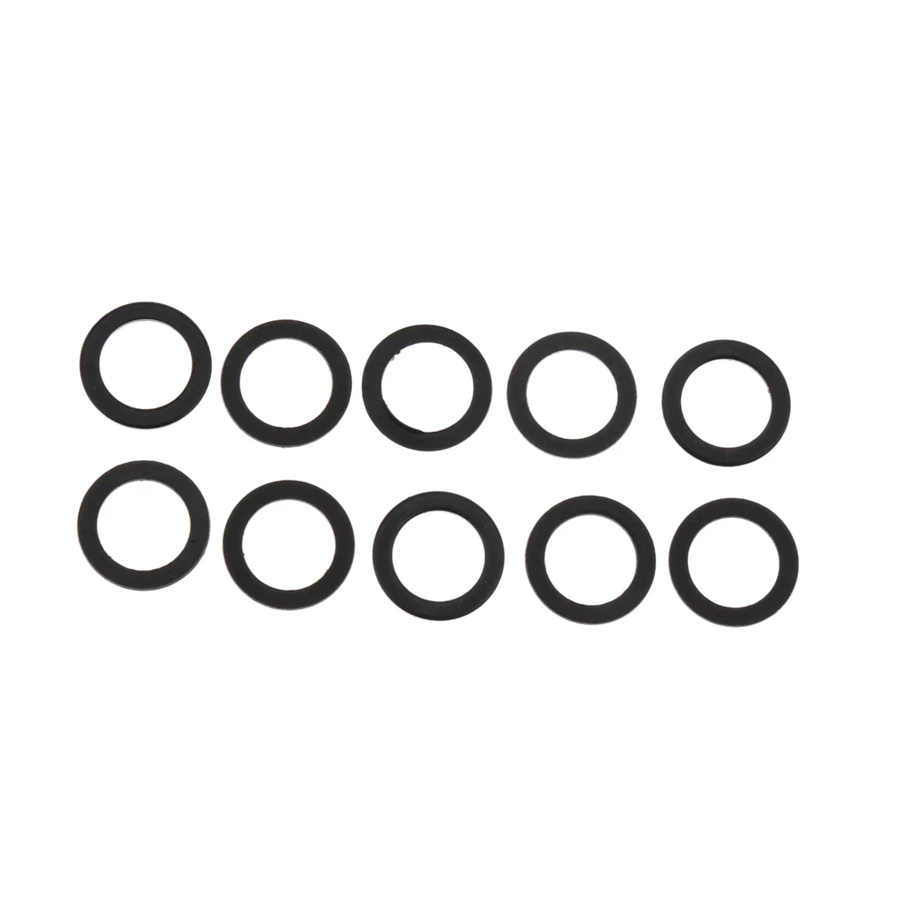 Pack of 10pcs Black Longboard Truck Axle Speed Washer Skateboard Parts 10mm for Skateboarding