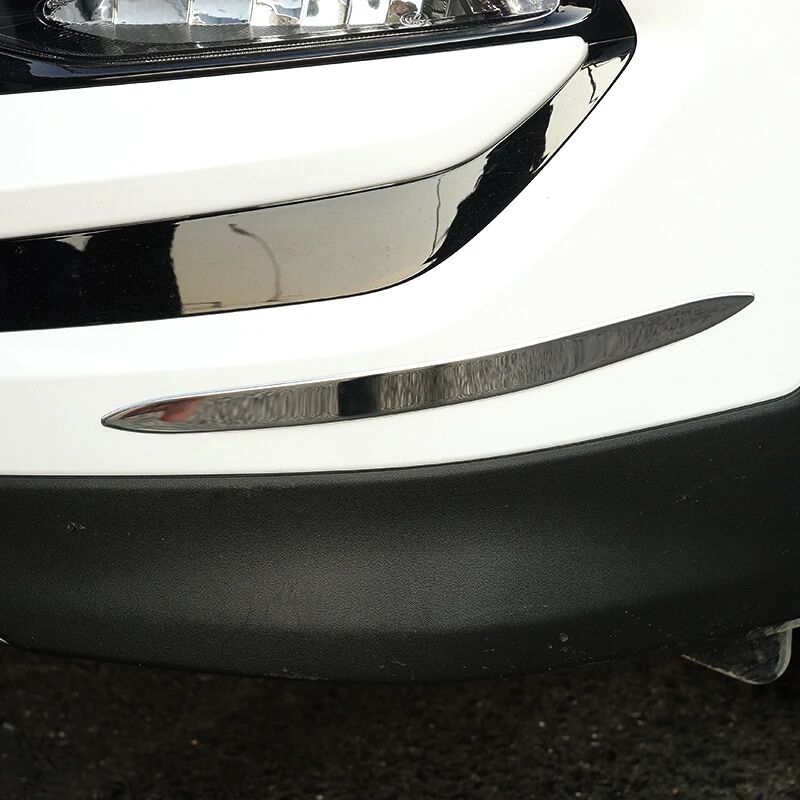 

Stainless steel For Hyundai Tucson 2015-2018 car front and rear back Bumper corner protection Cover trim frame edge board 4piece