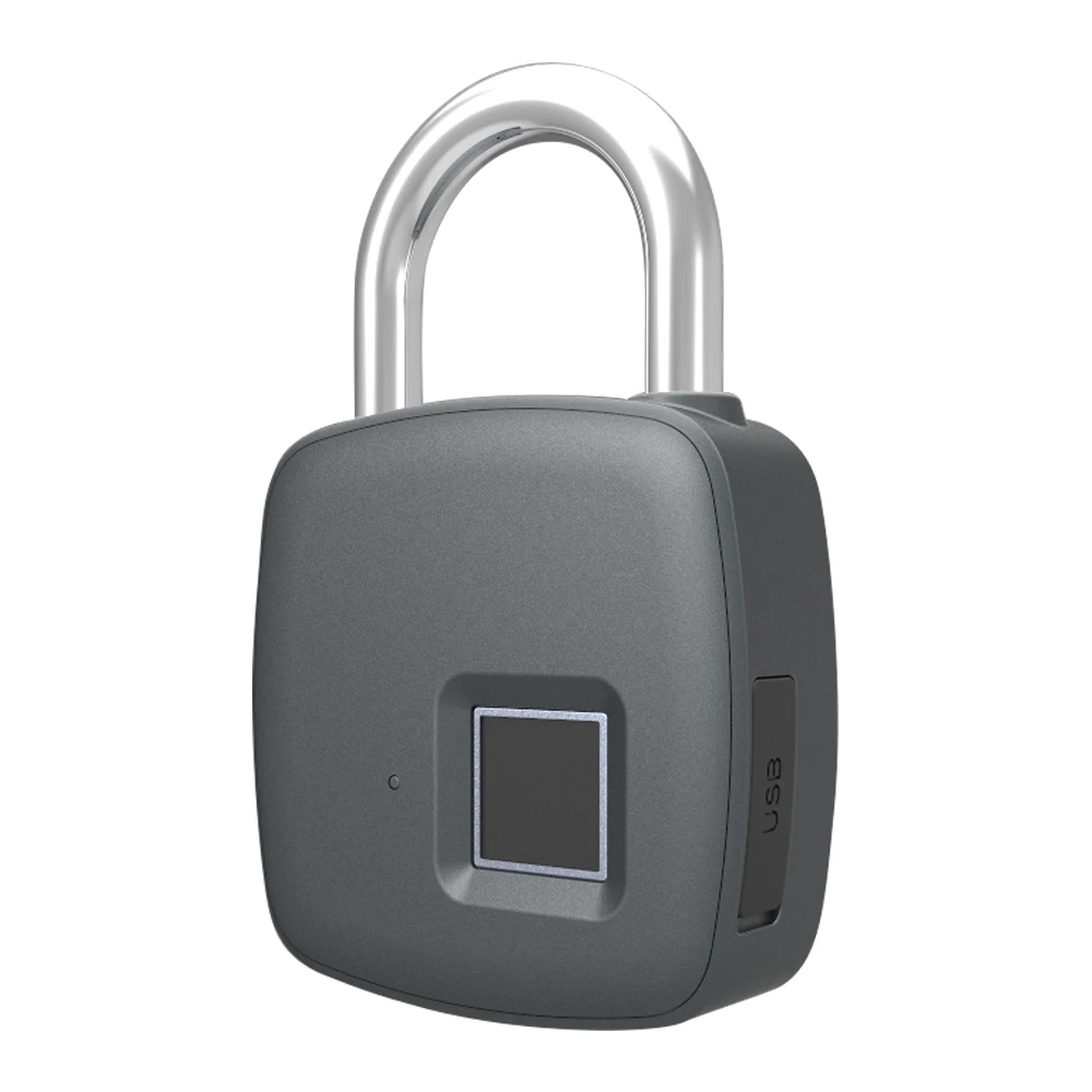 

Waterproof Anti-Theft Case Lock Smart Fingerprint Padlock Safe USB Charging Rechargeable Waterproof Door Lock