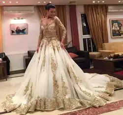 Длинный рукав Vestido De Baile Vestidos De Casamento сексуальный фрисада Vestido de Casamento Arabe 2019 Vestido Casamento