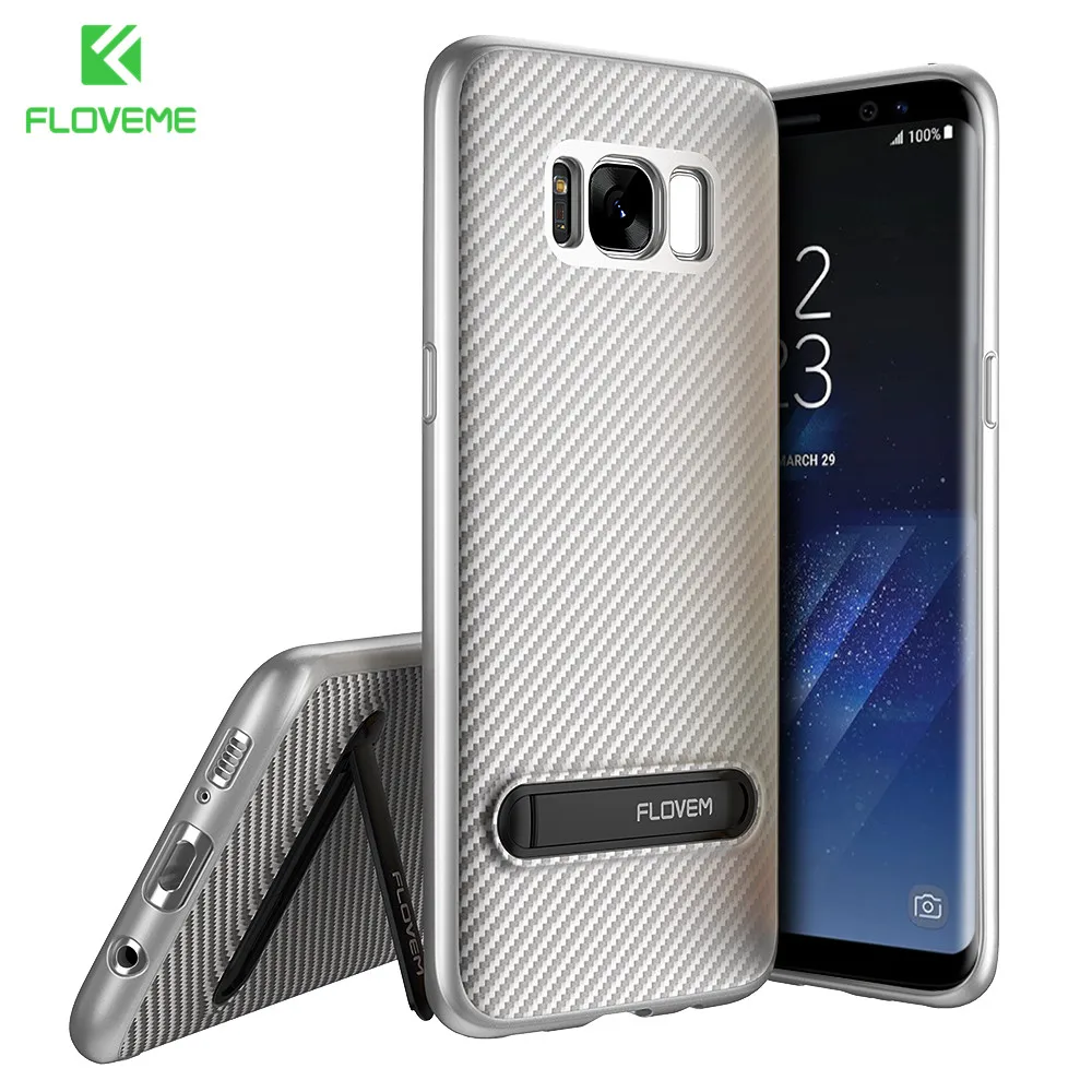 FLOVEME удобный держатель чехол для телефона samsung Galaxy S9 S8 плюс S7 край полный защитный