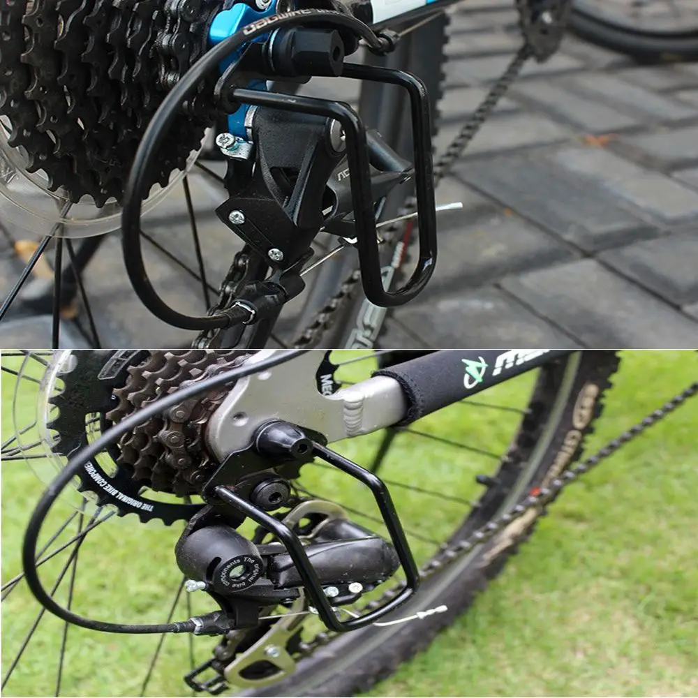 1Pcs Adjustable Steel Bicycle Mountain Bike Rear Gear Derailleur Chain Stay Guard Protector Outdoor Cycling Accessories Durable