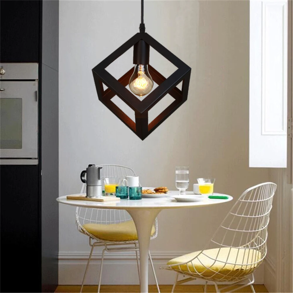 

American Country Industrial Pendant Lamps Loft Vintage Pendant Lights Metal Retro Lustres Hanging Fixtures Lamp For Decor 1PC