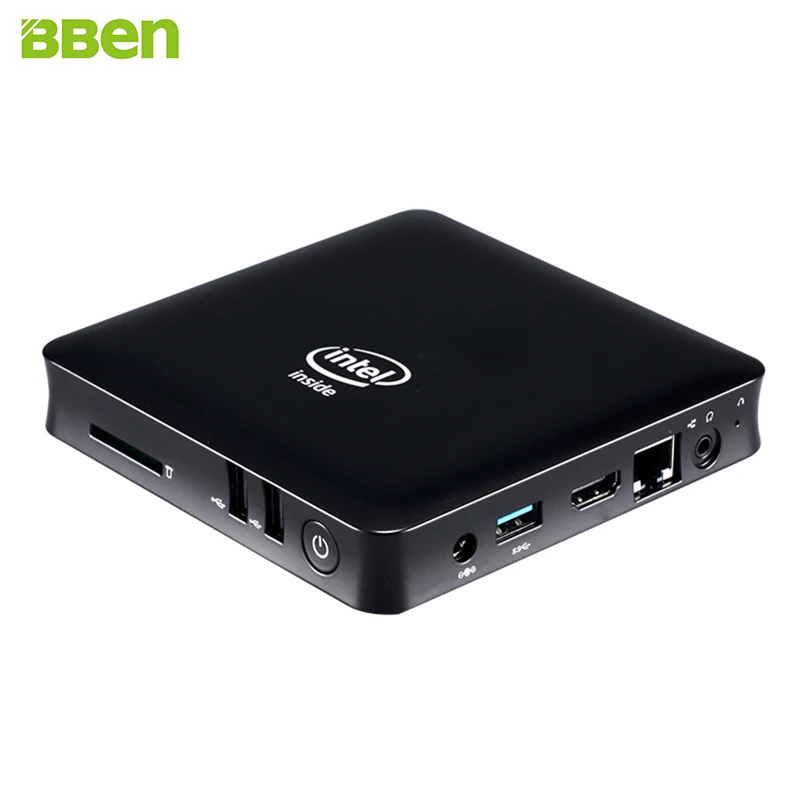 BBEN MN11 Fanless Mini PC Windows 10 Intel Z8350 Quad Core 2G 4GB RAM Mini PC RJ 45 Port AC WiFi BT4.0 Mini Computer PC TV Box