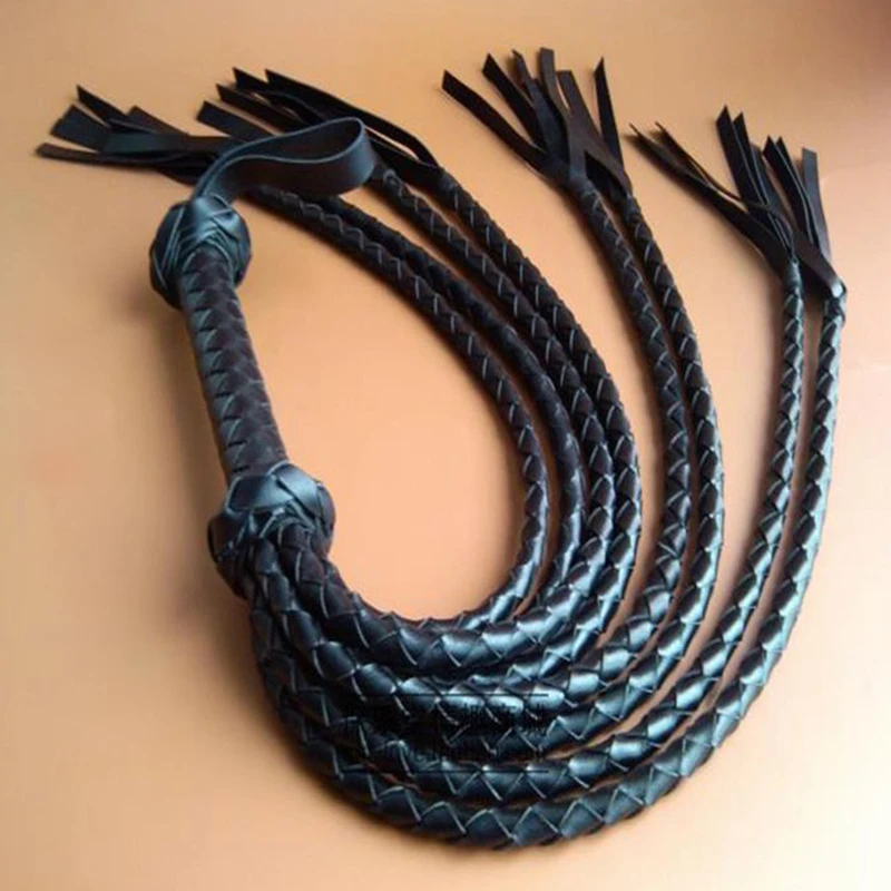 

New Hand-Knitted Leather Whip Adult Games Cosplay Spanking Flogger Bondage Bdsm Fetish Whips Sex Toys For Couples Slave Spank