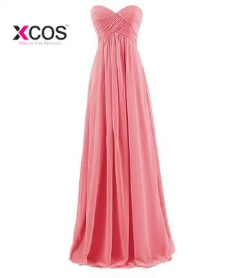 Free shipping Royal Blue Chiffon Long Bridesmaid Dresses 2017 New Fashion Wedding Party Dresses robe Formal dress