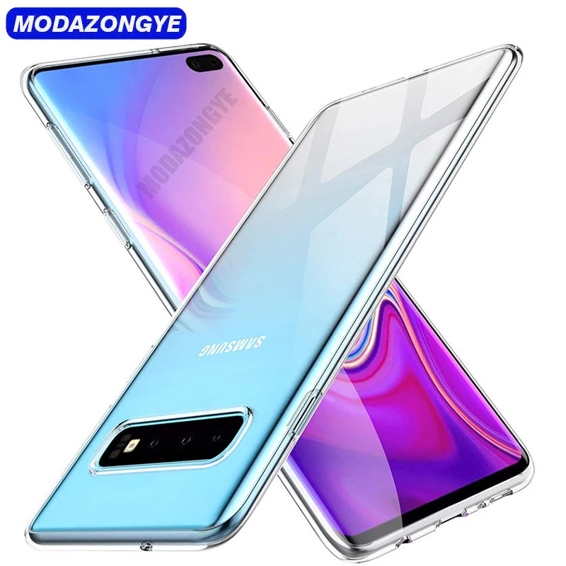 Чехол для Samsung Galaxy S10 Plus чехол телефона G975F S 10 Прозрачный Силиконовый ТПУ |