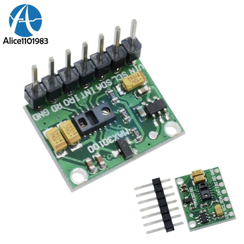 

MAX30100 Heart Rate Click Oximeter Pulse Sensor Pulsesensor Module For Arduino Board Diy Kit Electronic PCB Board Module