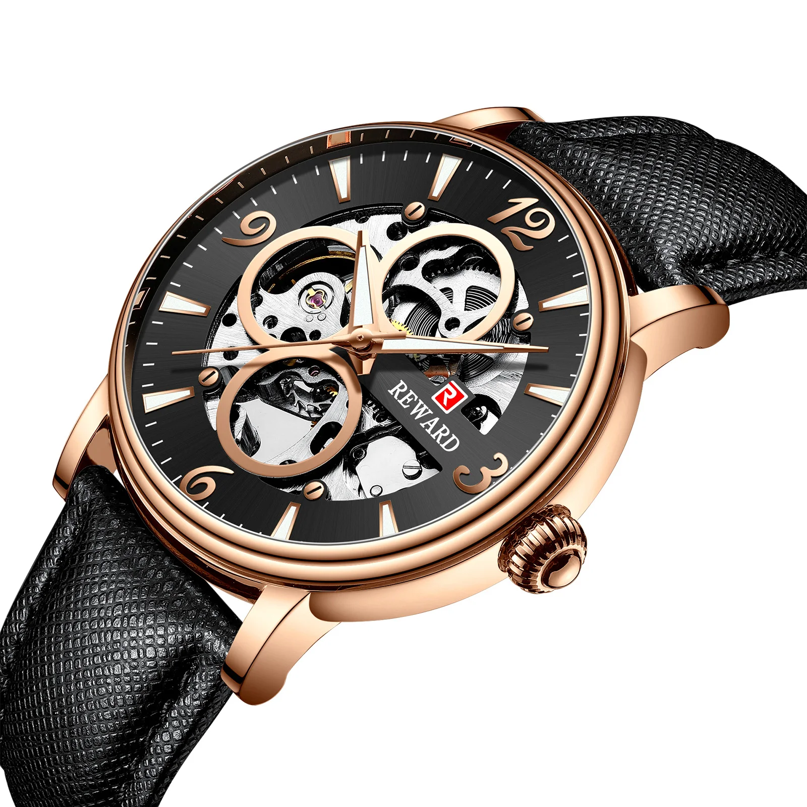 

REWARD Brand Luxury Automatic Mechanical Men's Watch Waterproof Business Men's Watch business High Design Men Watch Montre Homme