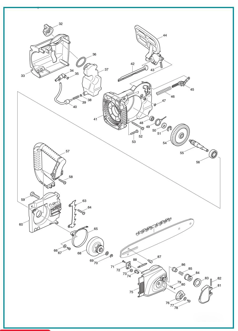 Электрическая цепная пила Makita UC4041A скорость 1800 Вт(в минуту) 800 м(2600 MFT) цепная передача 3/8 автоматическая функция предотвращает разлив нефти"