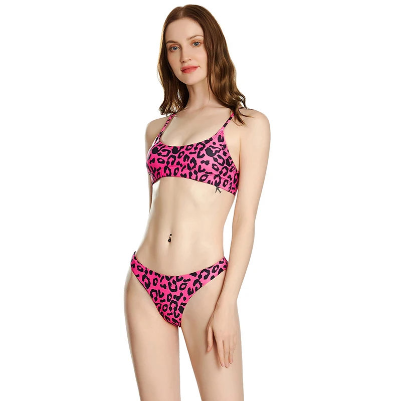 cheap bra and panty sets 2022 Sexy Underwear Wire Free Leopard Bra Women Sexy Bra And Pantie Set Set For Women Bra Push Up Intimates Two Pieces Sets sexy underwear sets