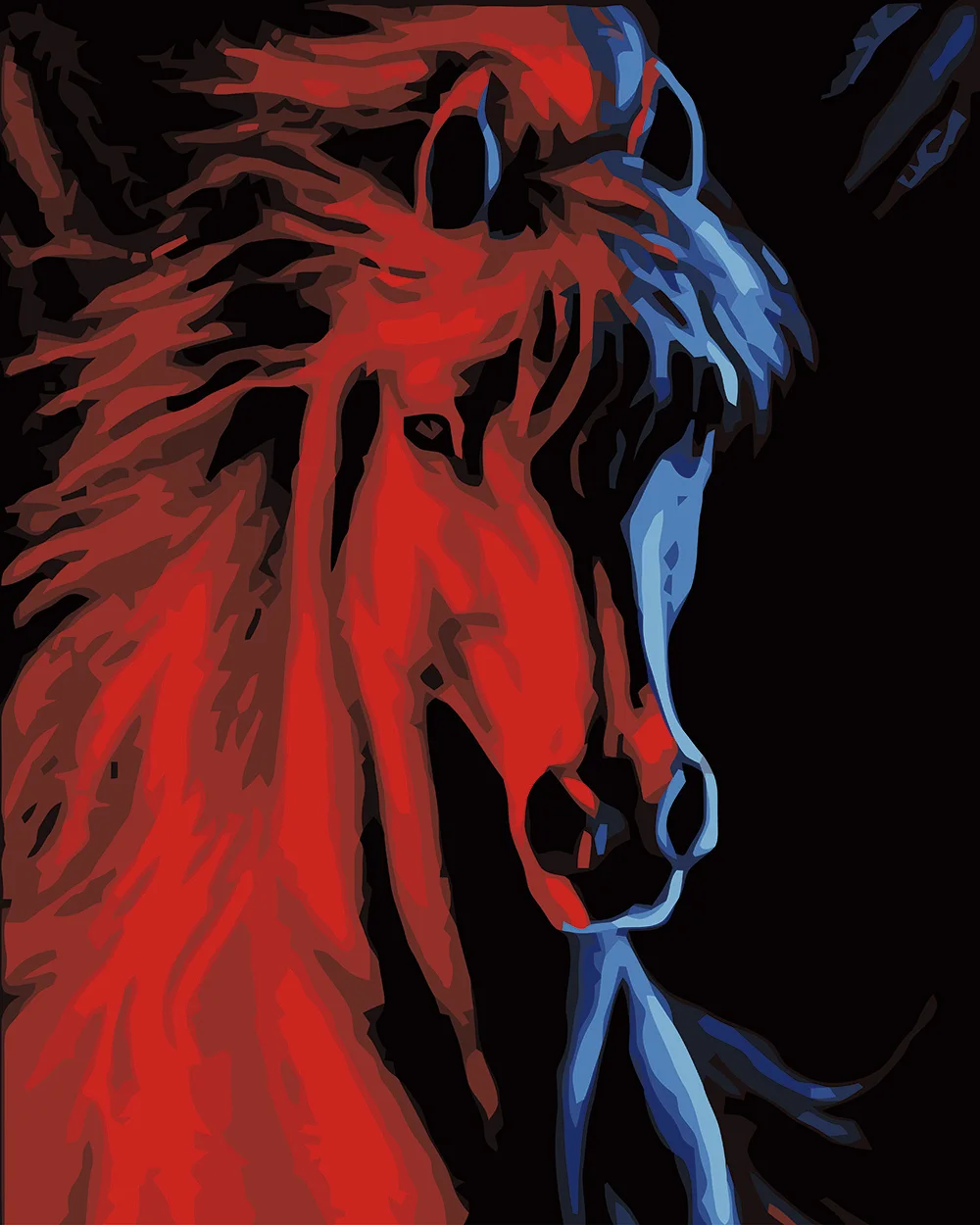 

HASYOU digital oil painting by numbers diy home decoration paint on canvas unique gift craft picture horse Home Decor Picture