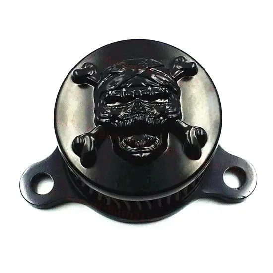 Black Skull Air Cleaner Intake Filter For Harley Sportster XL883 XL1200