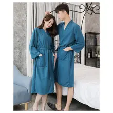 Вафельный пара пижамы Летний халат, сексуальная ночная рубашка Большой Размеры Бандажное платье халат Весна Для женщин гостиная сон Топы f634