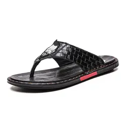 2018 новый модные, массажные мужские тапочки обувь летние водонепроницаемые мужские сандалии высокое качество пляжная обувь на плоской