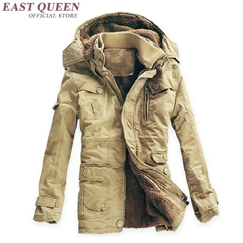 

Men's windbreaker mens autumn jacket mens winter parkas Warm Parkas Heavy Wool Men Winter Jacket KK1604 H