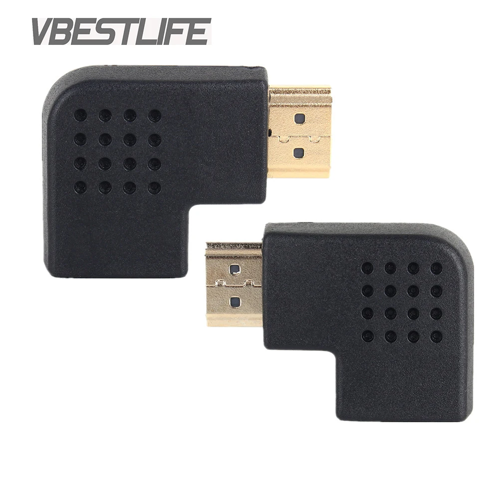 Аудиокабель VBESTLIFE с разъемом HDMI папа на мама угол 90 градусов правый/левый кабель