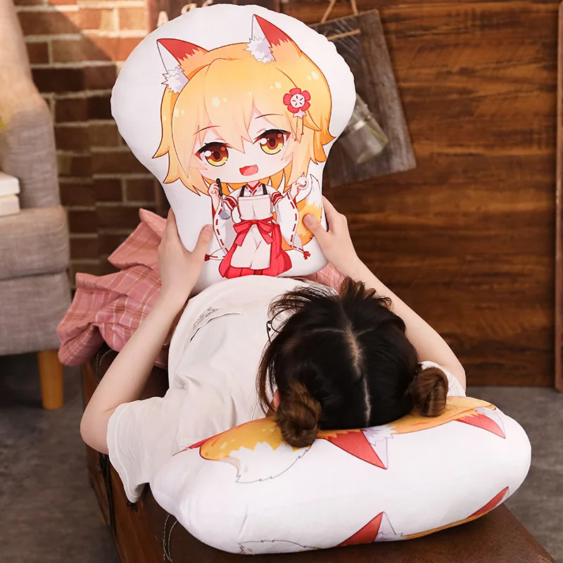 Аниме Sewayaki Kitsune без Сенько Сан полезно лиса сан Косплей Кукла Плюшевые сзади