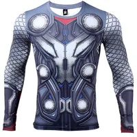 THOR 3D Printed T shirts Men Compression Shirt Hero Cosplay Long Sleeve Tops Male Gym Fitness BodyBuilding Clothes 1