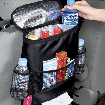

2017 Car Back Seat Hanging Organizer Multifunctional Thermal Cooling Compartment Bag Tissue Box Styling bolsa cooling bag