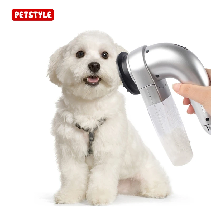 Electric Pet Hair Vacuum Removal Fur Suction Grooming Device Pets Dog Accessories Cordless