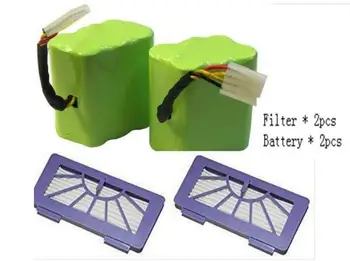 

2Pcs Filters + 2 pcs 4500mAh vacuum Cleaner Battery for XV-11 XV-12 XV-14 XV-15 XV-21 Cleaner High quality Battery