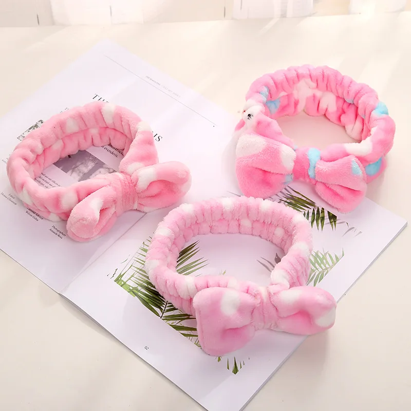 

Fashion flannel hair band headband sports sweat-absorbent hair band makeup headband jewelry factory wholesale
