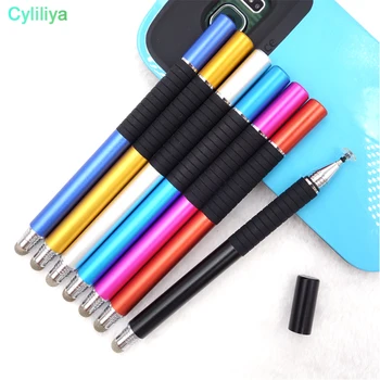 

2 in 1 Multifunction Fine Point Round Thin Tip Touch Screen Pen Capacitive Stylus Pen For Smart Phone Tablet For iPad For iPhone