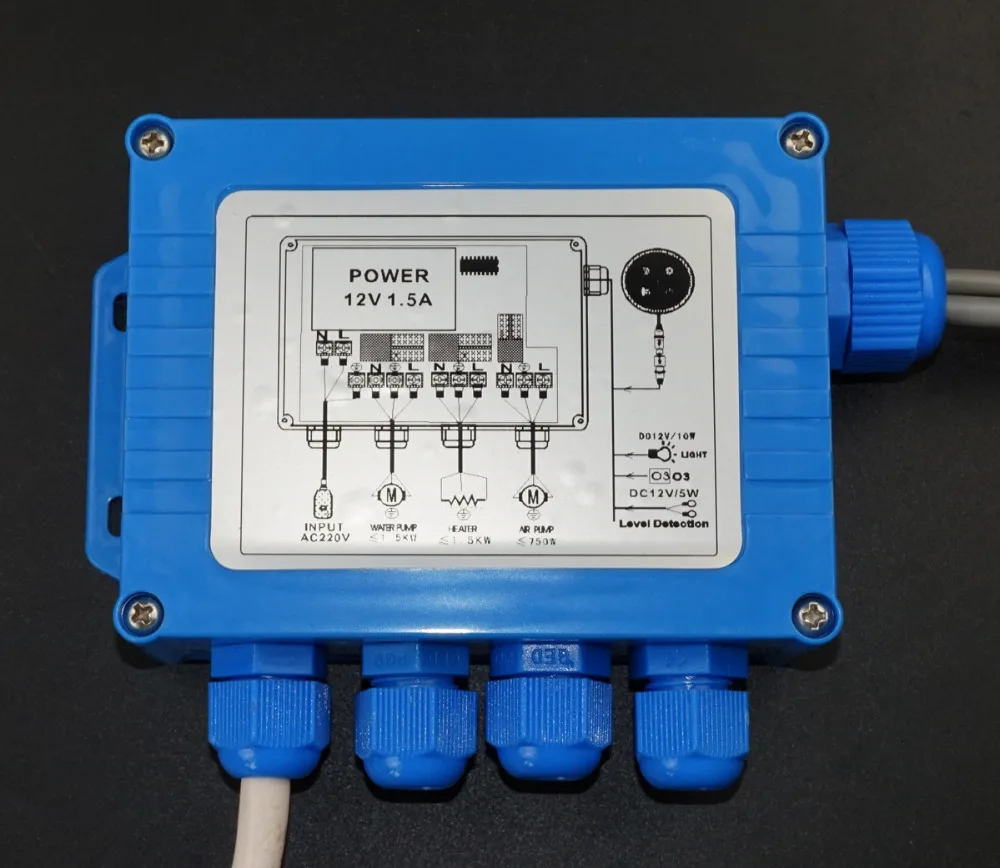 round keypad simple massage bathtub control system,whirlpool controller V-209F 220V