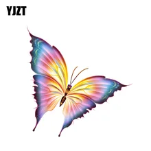 Yjzt 10.7 cm * 11.2 cm interessante voando borboleta pvc carro da motocicleta adesivo 11-00670