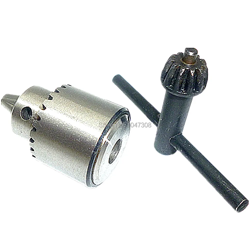  Watchmakers Electric Grinder Mini Drill Chuck Key 0.3-4mm JT0 Taper Mounted Lathe Chuck Pcb Mini Drill Press Inner Hole Dia 6mm