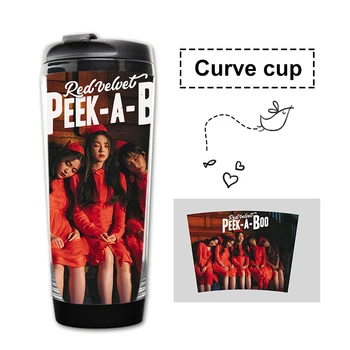 

KPOP Red Velvet Peek-A-Boo With The Cup Plastic Curve Cup Hand Cup Dropshipping