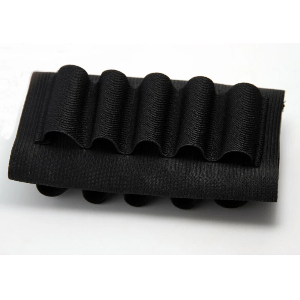 

Black New Galati Gear Rear Stock Bandolier Bullet Band Holds (5+5)10 shells Elastic Loops Cartridge Belt Free shipping