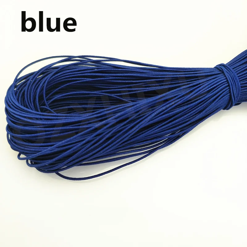 10 yardsHigh-Elastic 1mm Colorful Round Elastic Band Round Elastic Rope Rubber Band Elastic Line DIY Sewing Accessories AA7678 - Цвет: blue