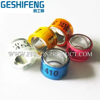 

8mm aluminium &plastic pigeon ring,canary bird ring,ring pigeon